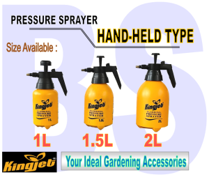 BANSOON KINGJET 2ltr Hand-Held Pressure Sprayer (car wash gardening watering plantsetc)