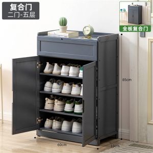 Shoe Cabinet Shoe Rack Cabinet Household Doorway Shoe Shelf Simple Storage Dormitories For Rent Solid Wood Entrance