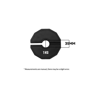 【Upgrade Your Style】 Gym -Plates Dumbbell Fractional Weight Plate Rubber Fractional Weight Plates Add-on Change Black