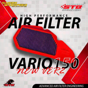 Lọc Gió STB Vario Thế Hệ 2 Xe Máy Lắp Như Zin Cho 125-150 AB 125-150 2 Val Các Đời