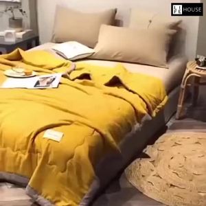 Cotton Blanket Quilt Comforter Set Queen Super Soft Quilt Comforter Single Washable Cotton Quilt Selimut Lembut Blanket