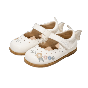 SG 🇸🇬 Seller/KATETU Designer collaboration girls small leather shoes white girls princess shoes设计师联名女童小皮鞋白色公主鞋X4BK001