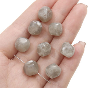 5pcs Colorful Resin Beads Irregula  Loose Spacer Beads for Jewelry Making DIY Bracelet Necklace Keychain Accessories