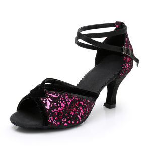 Women Dance Latin Girls Modern Tango Ballroom Ladies High Heel Soft Sole Dancing Shoes Professional