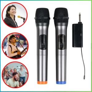 MEGA 2 MIC TaffSTUDIO Mikrofon Karaoke imam masjid adzan ceramah Wireless suara jernih Portable