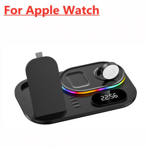 4 In 1 Wireless Charger Base For iPhone16 15 14 13 12 11 Pro Max XS XR Max 30W Fast Charging Dock Station for Apple Watch Airpods Pro for Samsung