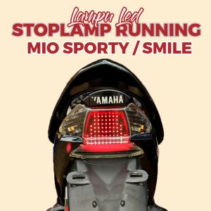 LAMPU STOPLAMP RUNNNING MIO KARBU / SPORTY / SMILE VARIASI LAMPU REM BELAKANG KEDIP LAMPU REM BELAKANG MOTOR