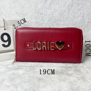 Fashion long zippered womens wallet with wrist strap can be customized with your name