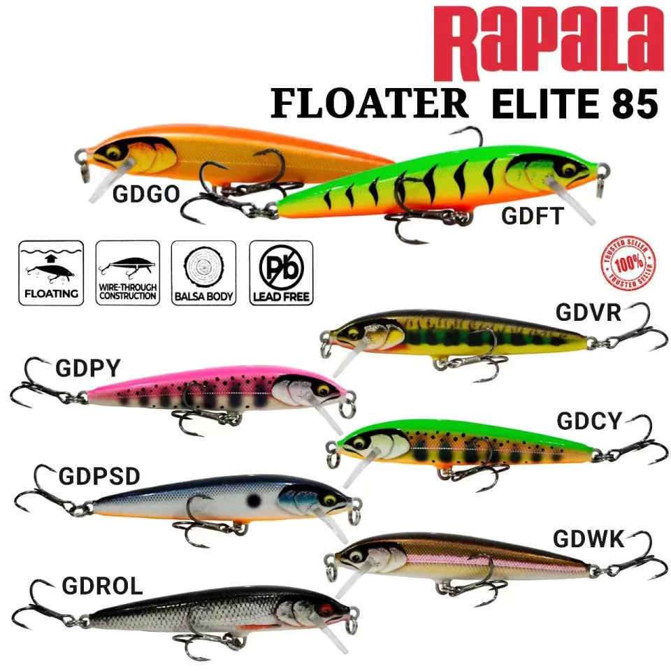 Leurre Rapala Floater Elite FE85 ELECTRALINE Programmateur Extérieur Mécanique Flute Traversiere