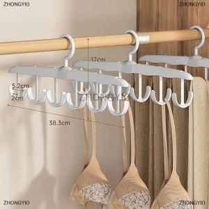 [COD] ZHONGYI0 1 cái áo ngực móc áo cho tủ quần áo 360 ° xoay đa chức năng kệ với móc cho yếm trong mũ vành đai túi tiết kiệm không gian vest lưu trữ giá