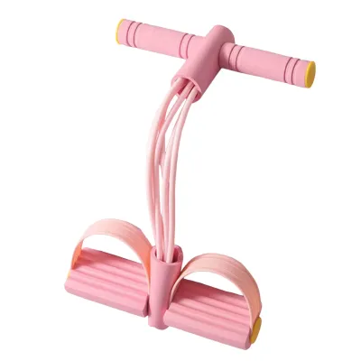 6-Tube Pedal Resistance Band Multifunction Tension Rope Elastic Yoga Pedal Puller Body Stretching Trainer Home Gym Workout Equipment