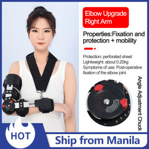 Hinge elbow support single chuck adjustable arm support arm injury postoperative recovery support light and breathable