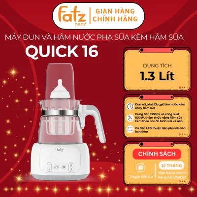 Máy đun và hâm nước pha sữa điện tử FATZ BABY Quick 16 FB3506HB đun sôi khử Clo và giữ ấm dung tích 13 lít