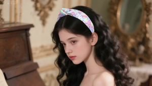 Fishown Sequin Headbands for Girls 3 Pack Knotted Headband for Girls Sparkly Girl Hair Bands Glitter Hair Accessories for Girl
