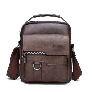 Sling Bag for Men Fashion Retro Shoulder Bags PU Messenger Bags Casual Handbags Mens Briefcases Backpacks