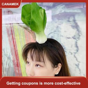 【CANAMEK】 Hài hước mô phỏng trái cây rau tóc Hoop bánh mì Cà Rốt chuối hairband tiêu Headband sinh nhật Cosplay Halloween mũ nón