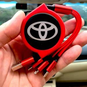 Kabel Data Mobil Multifungsi Yang Dapat Ditarik/Kabel Pengisian Tiga-Dalam-Satu/Pengisian Cepat