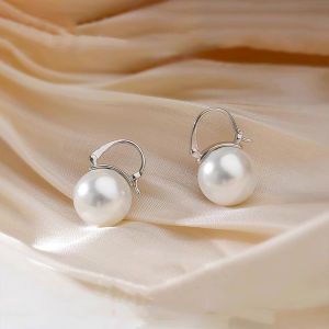 100% Original Italian 925 sterling silver south sea pearl white earrings for women Non tarnish hypoallergenic Daily use