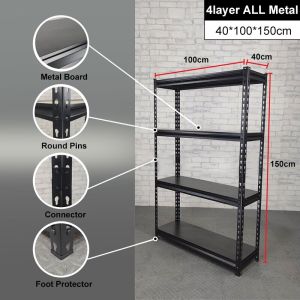 3-5 Tier Metal Boltless Rack Home kitchen Store Storage Rack Warehouse Rak Besi Serbaguna Bertingkat 铁架/置物架