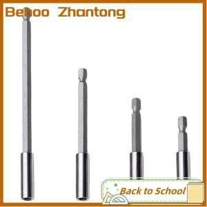 Behoo Hexagonal Handle Extended Connecting Rod Magnetic Screw Bits Extension Rod Long Handle Screwdriver Tip Holder Non-slip Hand Tool