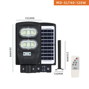 MODI ไฟถนนโซล่าเซลล์ แสงขาว120W180W240W 300W ระบบเซนเซอร์ รีโมทคอนโทรล Solar street light daylight กันน้ำIP65