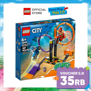 LEGO City 60360 Spinning Stunt Challenge (117 Pieces) Mainan Building Block Toys