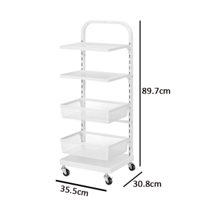 Kitchen Vegetable Storage Rack Trolley Cart Multi-layer Storage Rack Adjustable Shelf Household Vegetable Basket Storage Kitchen Storage Rack Removable Storage Rack