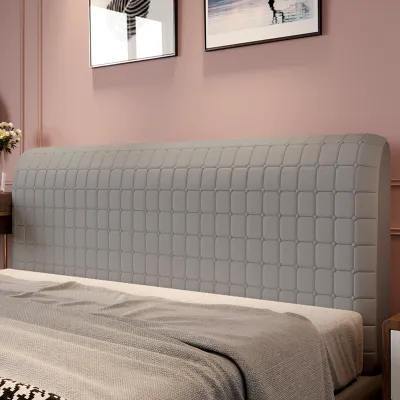 New Solid Color Quilted Bedhead Cover All-inclusive Headboard Dustproof Decorative Protector(only Cover Not Headboard)