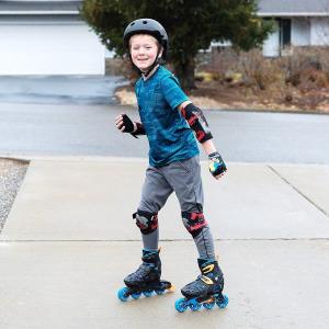 Adults Thick Adjsutable 6in1 Protective Pad Knee Elbow Palms Pad Pelindung Tebal Dewasa