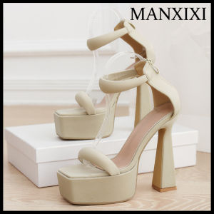 MANXIXI Fashion Women High Heels 5.7 Inches Beautiful Sandals (Size 35-42)