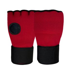 TANTUANG Thickened Sponge MMA Half Finger Gel Boxing Gloves Breathable Long Wrist Strap Hand Wrap Inner Gloves Durable Muay Thai Training Punching Mitts