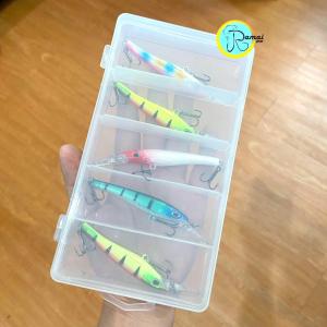 Umpan casting kodok dan ikan satu paket bonus kotak umpan