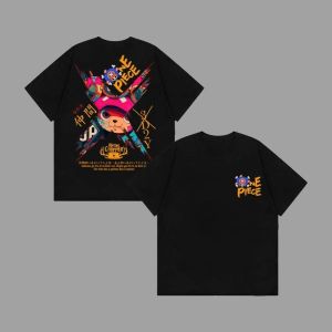 Chopper Series T-shirts Anime Cartoon Print Shirts Street Hot Selling Men And Women Half-sleeved Top Casual Cotton Original Tshirt
