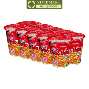 [SET 10 LY] - ACECOOK - Mì ly Handy Hảo Hảo 3 vị: Tôm chua cay Tomyum và lẩu nấm thập cẩm chay (66g-67g/ly) - Mì Handy Hảo Hảo ly - Mì ly Hảo Hảo Handy - Mì ly ăn liền