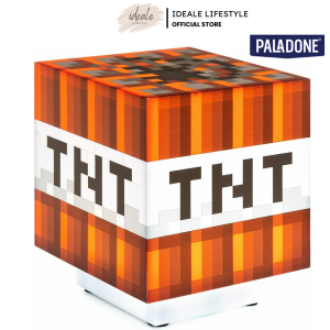 Paladone Minecraft TNT Light with Sound 11cm | Official Licensed Gaming Night Light | Desk Lamp | PP8080MCF