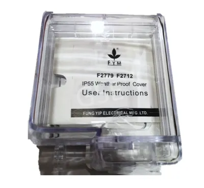 FYM 1G Clear Waterproof Single Power Socket Switch Protector Cover 1Gang