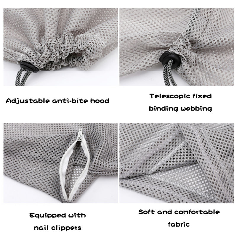 Durable Goosd Cat Grooming Bath Bag Anti Scratch Pet Bathing Nail Trimming Use Bag ...