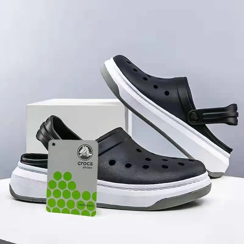 NEW ARRIVAL CROCS CROCBAND FULL FORCE CLOG SHOES PLATFORM SANDALS