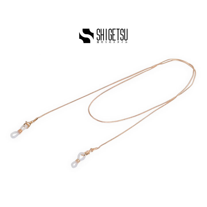 Rose gold eyeglass on sale chain