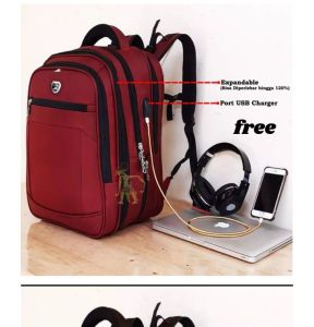 Tas polo pria keren 2024 canvas tas punggung pria tahan air tas tereveling+ sekolah+dewasa+gendong terbaru 2024