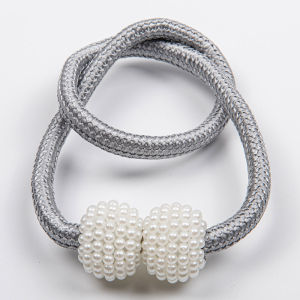 สายรัดผ้าม่านแม่เหล็ก สายรัดม่าน สายรัดผ้าม่าน ที่รัดผ้าม่าน ประดับมุก สำหรับรัดผ้าม่าน สายรวบม่าน สำหรับรัดผ้าม่าน 1 ชิ้น