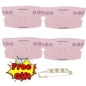 4Pcs Lifting Lifting Belt V-Face Chin Mask Special Beauty Belt Elastic Breathable Facial