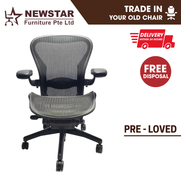 Herman Miller Aeron Chair Classic, Remastered Lumbar Support Model