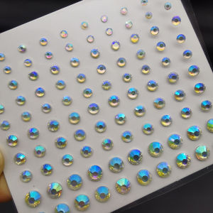 🔥Acrylic Paste Diamond Pearl Eyebrow Diamond Makeup Rhinestone Face Decoration Tear Diamond Color Rhinestones for Makeup LovelylifeFu COD