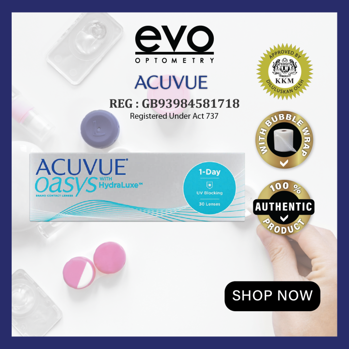 evo Johnson & Johnson 1 Day ACUVUE OASYS WITH HydraLuxe Daily Contact
