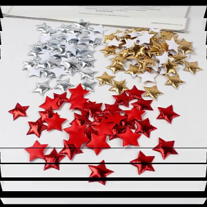 5 Packs Star Patches Glittering Star Appliques Iron on Patches Sewing on Applique Patches for Holiday Party Decorations