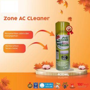 Zone Spray Pembersih AC Mobil dan Rumah Efektif dengan Disinfektan - Aroma Vanilla Bean 400ML