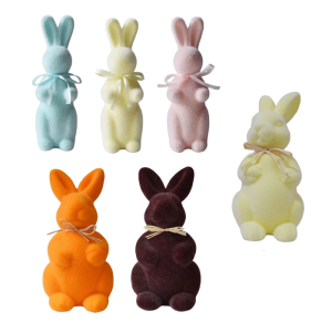 Mềm Bunnies Bức Tượng Flannel Thỏ Trang Trí Cho Kỳ Nghỉ Trang Trí Nội Thất Và Mùa Xuân Bảng Hiển Thị Bức Tượng