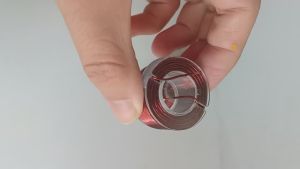 Hanson8 Oxygen-free Pure Copper Inductor Circular Transparent Divider Audio Hollow Inductor Wire Coil 0.8 Wire Diameter 0.33MH/0.18MH K7M2P