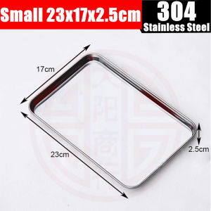 Baking Sheet Pans for Toaster Oven Small Stainless Steel Cookie Sheets Metal Bakeware Pan Sturdy & Heavy Rectangle Tray  3 Piece/Set